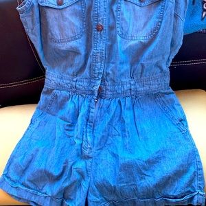 Forever 21 denim romper